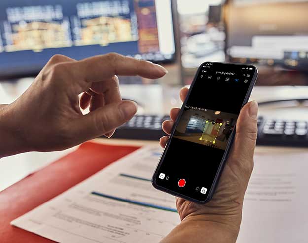 Overvåkingskamera med app styring