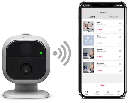 Verisure Smartkamera - krypterte bilder til app