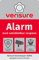 Alarmskilt avskrekker