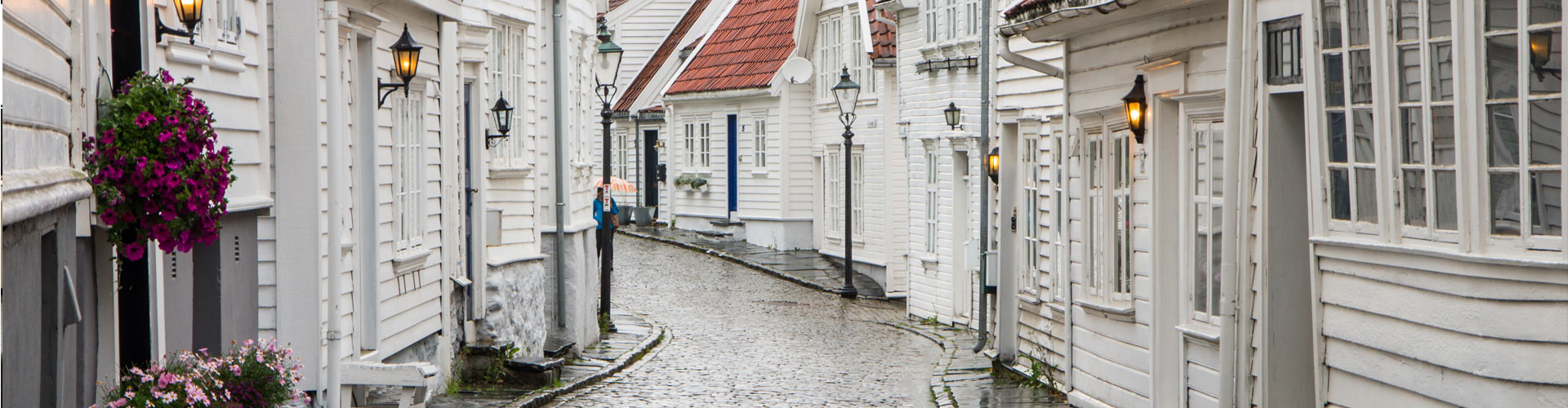 Gate i Stavanger med boligalarmsikrede hus