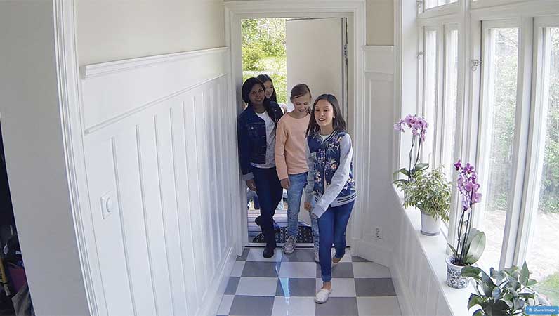 Barn i gang oppdages av smartkamera