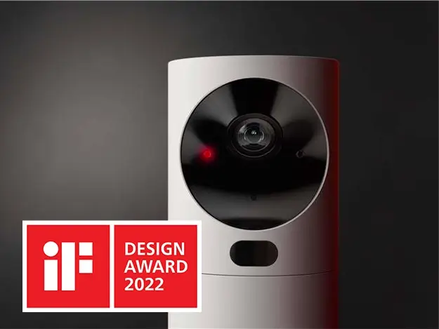 reddot design vinner 2024 utendørs sikkerhetskamera