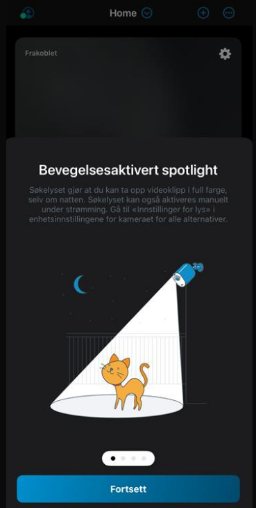 Bevegelsesaktivert spotlight