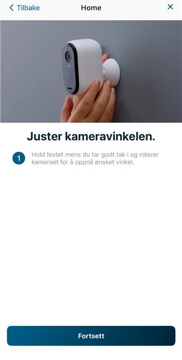 Juster kameravinkel