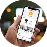 Verisure app in hand Verisure app in hand