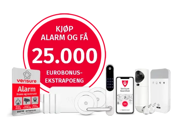 Eurobonus-poeng ved kjøp av alarm
