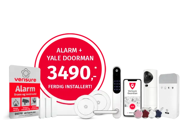 Alarm med Yale Doorman Alarm med Yale Doorman