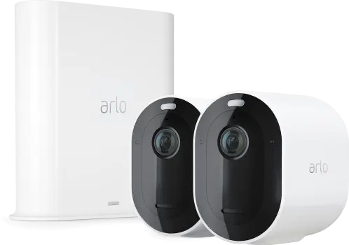 Arlo Pro 4 overvåkningskamera side Arlo Pro 4 overvåkningskamera side