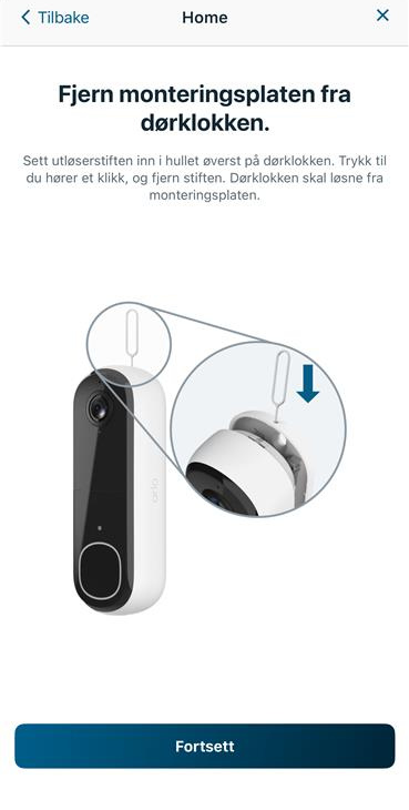 Fjern monteringsplaten