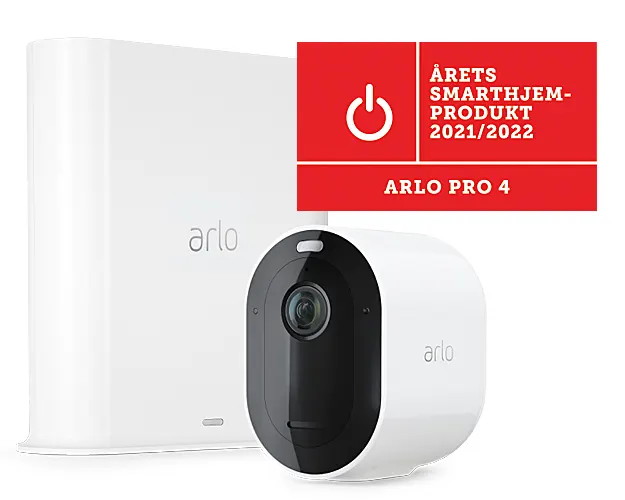 Arlo PRO4 overvåkningskamera og smarthub