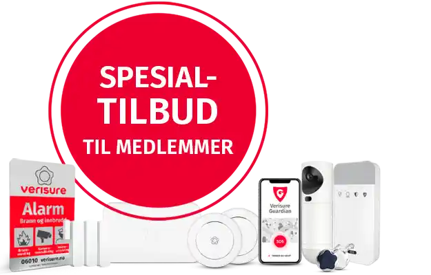 Spesialtilbud på alarm til DFS-medlemmer Spesialtilbud på alarm til DFS-medlemmer