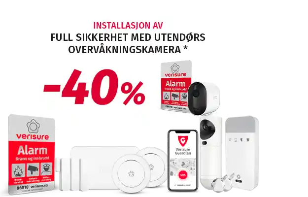 tilbud på alarm og kamera