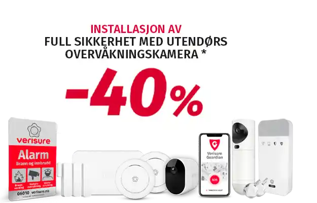 tilbud på alarm og kamera