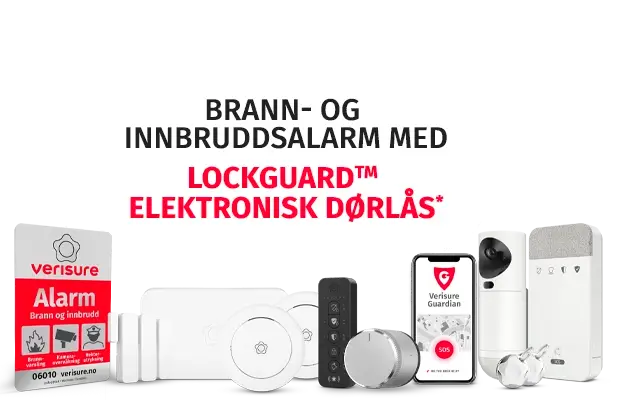 bestill installasjon av Full Sikkerhet med LockGuard elektronisk dørlås