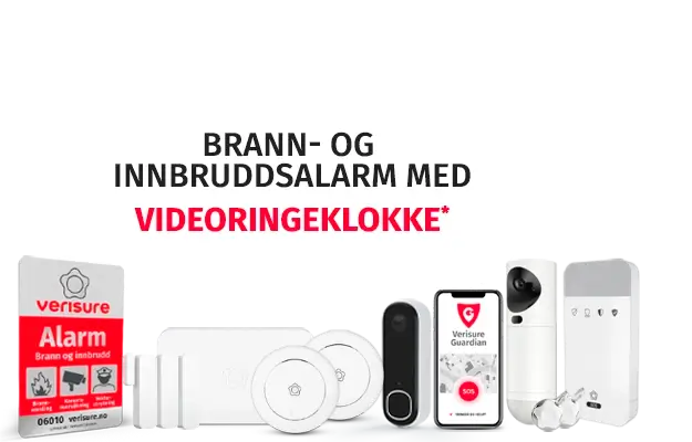 bestill installasjon av Full Sikkerhet med utendørs overvåkningskamera
