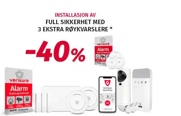 tilbud på boligalarm og røykvarslere