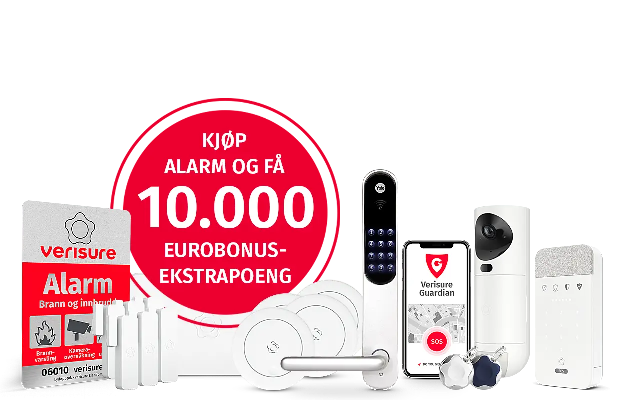 Eurobonus-poeng ved kjøp av alarm Eurobonus-poeng ved kjøp av alarm
