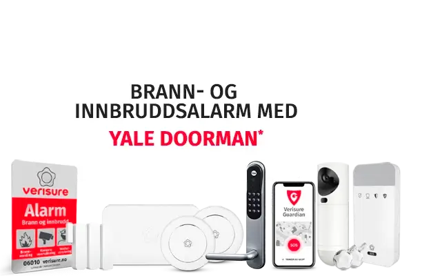 bestill installasjon av Full Sikkerhet med Yale Doorman V2
