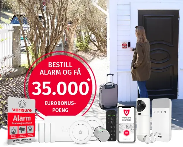 Eurobonus-poeng ved bestilling av alarm