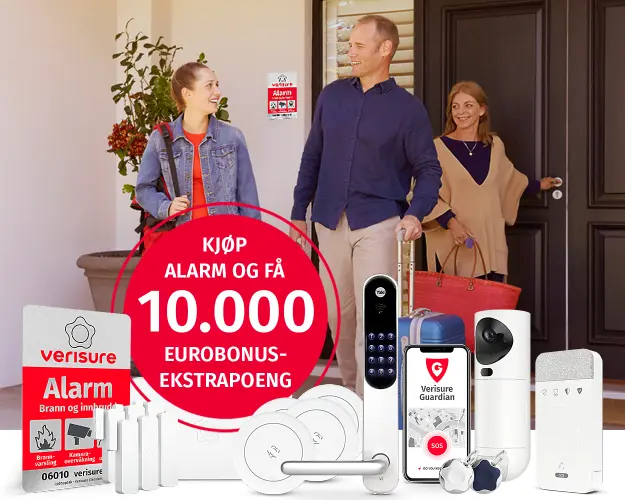 Eurobonus-poeng ved kjøp av alarm Eurobonus-poeng ved kjøp av alarm