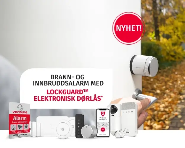 installasjon av boligalarm og lockguard elektronisk dørlås