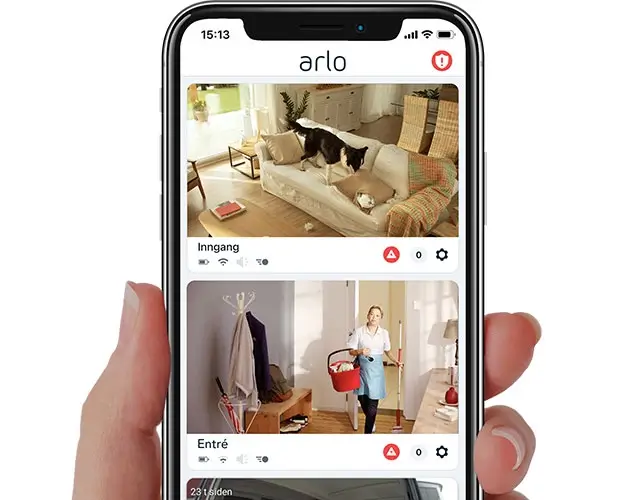 Mobil med videoopptak av bevegelse i bolig Mobil med videoopptak av bevegelse i bolig