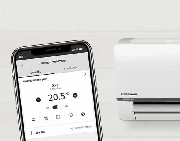 Styr temperaturen i hjemmet med Varmepumpestyrer og app Styr temperaturen i hjemmet med Varmepumpestyrer og app