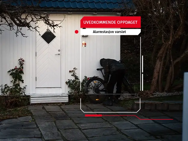 Tyv prøver å stjele sykkel