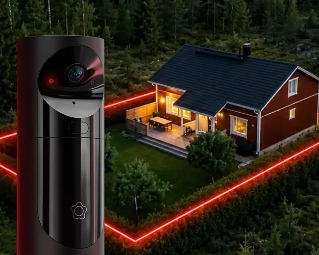 kamera overvåker hytta