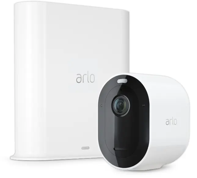 Arlo Pro 4 overvåkningskamera side Arlo Pro 4 overvåkningskamera side