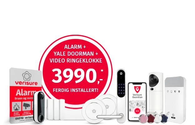 Alarm med Yale Doorman og ringeklokke Alarm med Yale Doorman og ringeklokke