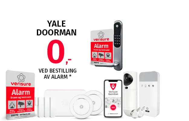 Tilbud på alarm med Yale Doorman