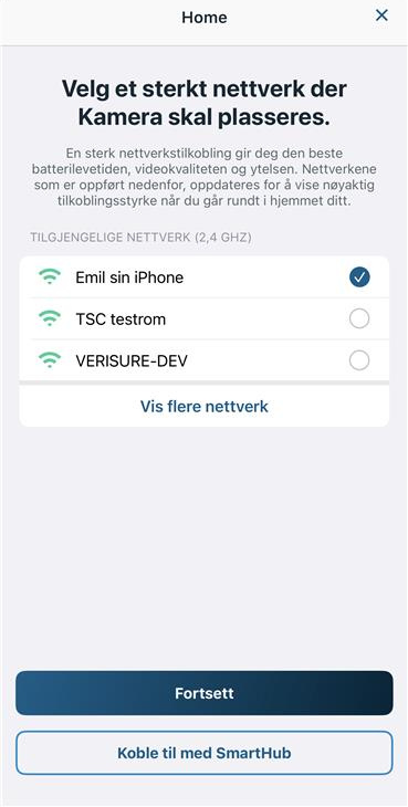 Koble til 2.4 GHz-nettverk