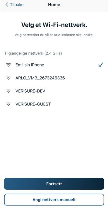 Koble til 2.4 GHz-nettverk
