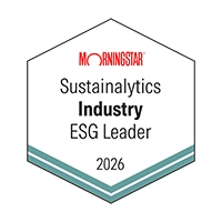 merke fra Sustainalytics - Industy ESG Leader 2026
