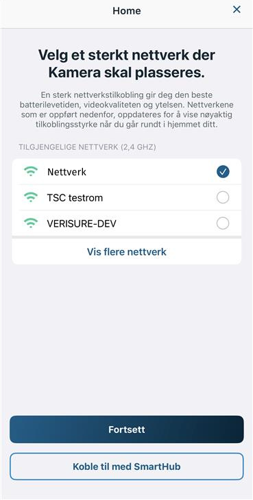 Koble til 2.4 GHz-nettverk