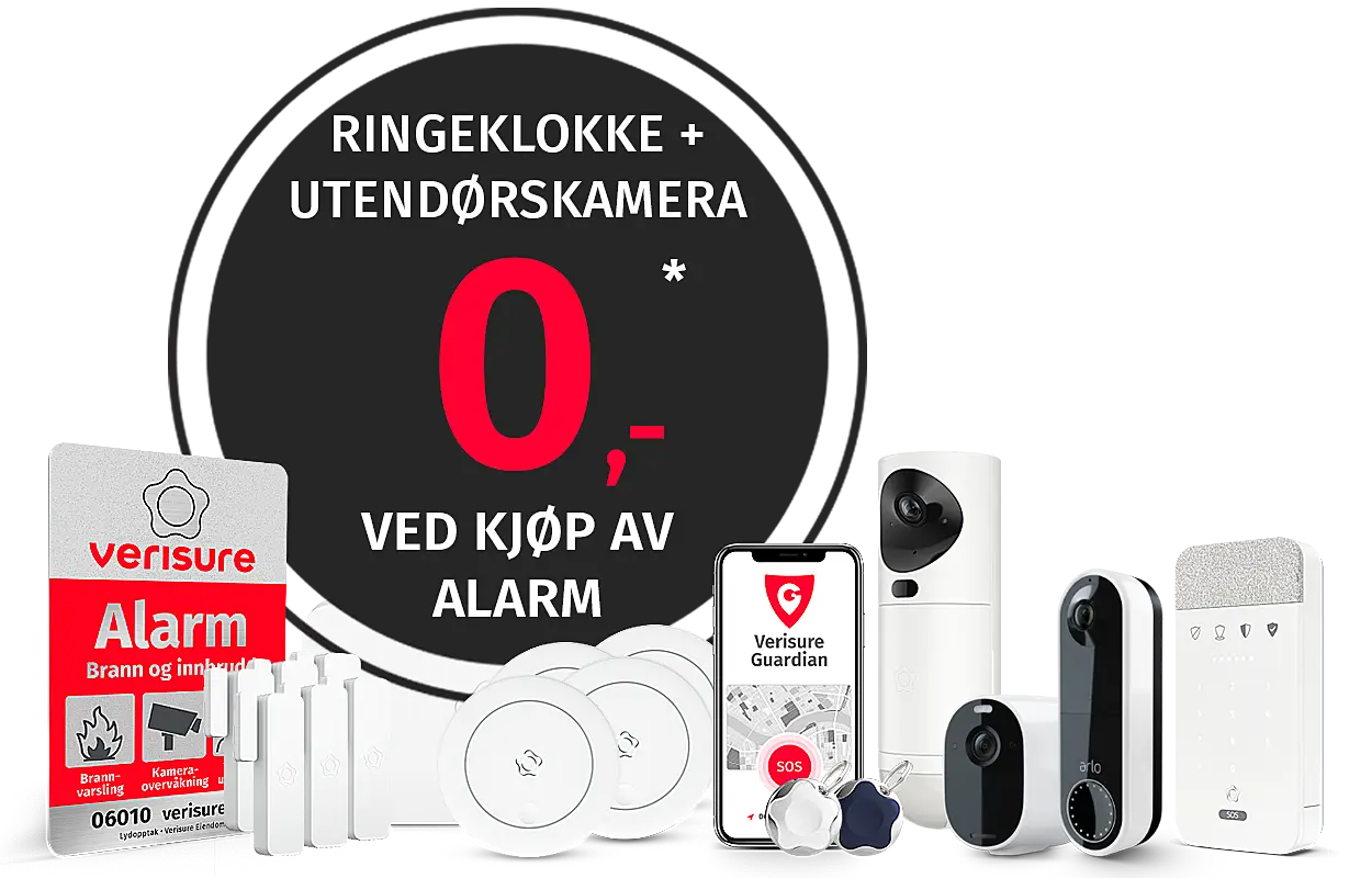 tilbud på boligalarm og overvåkningskamera
