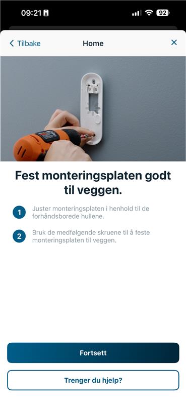 Fest monteringsplaten