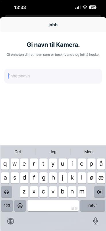 Gi kameraet et navn