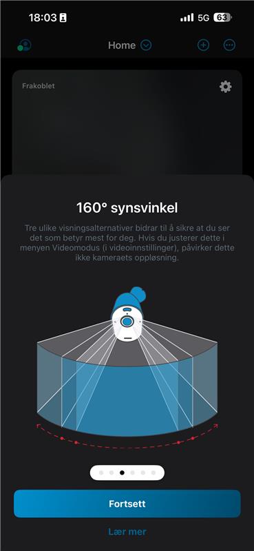 Juster kameravinkelen