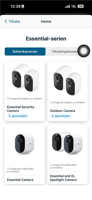 Velg utendørskamera