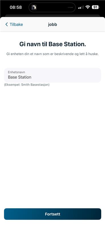 Gi enheten et navn