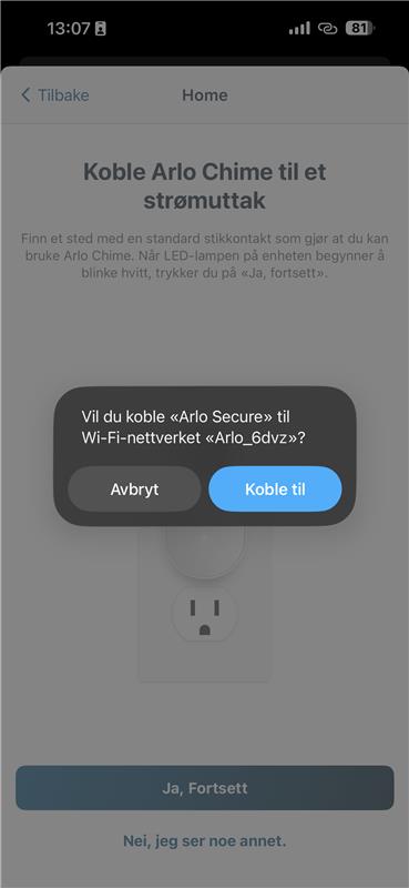 Koble til Arlo-nettverk