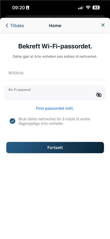WiFi-passord