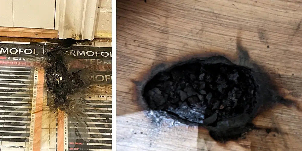 svimerker i gulvet etter brannen svimerker i gulvet etter brannen