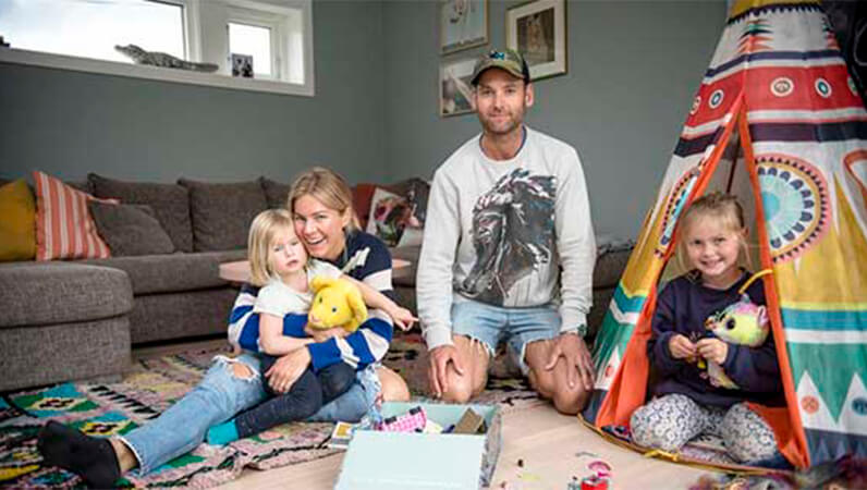 Familien Brandt opplevde innbrudd mens de var hjemme