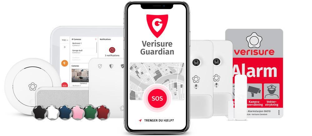 Alarmsystem with App and Verisure Guardian