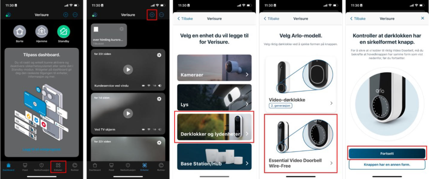 Følg disse stegene Følg disse stegene