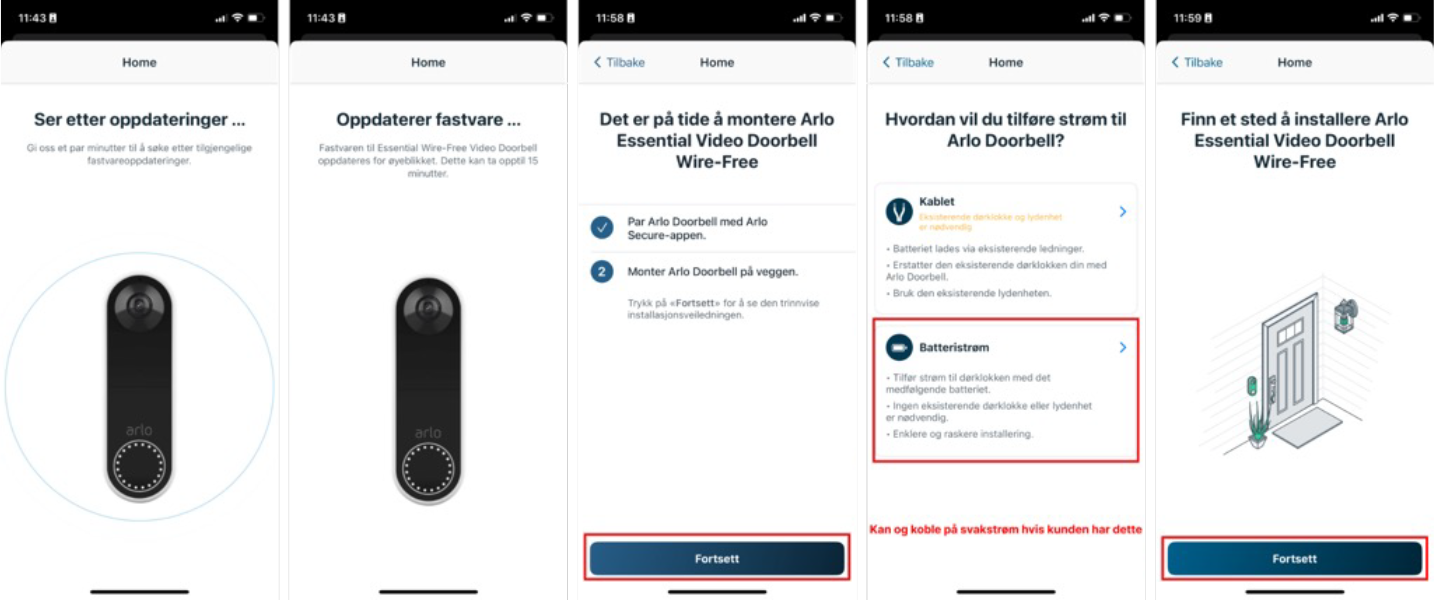 Følg disse stegene Følg disse stegene