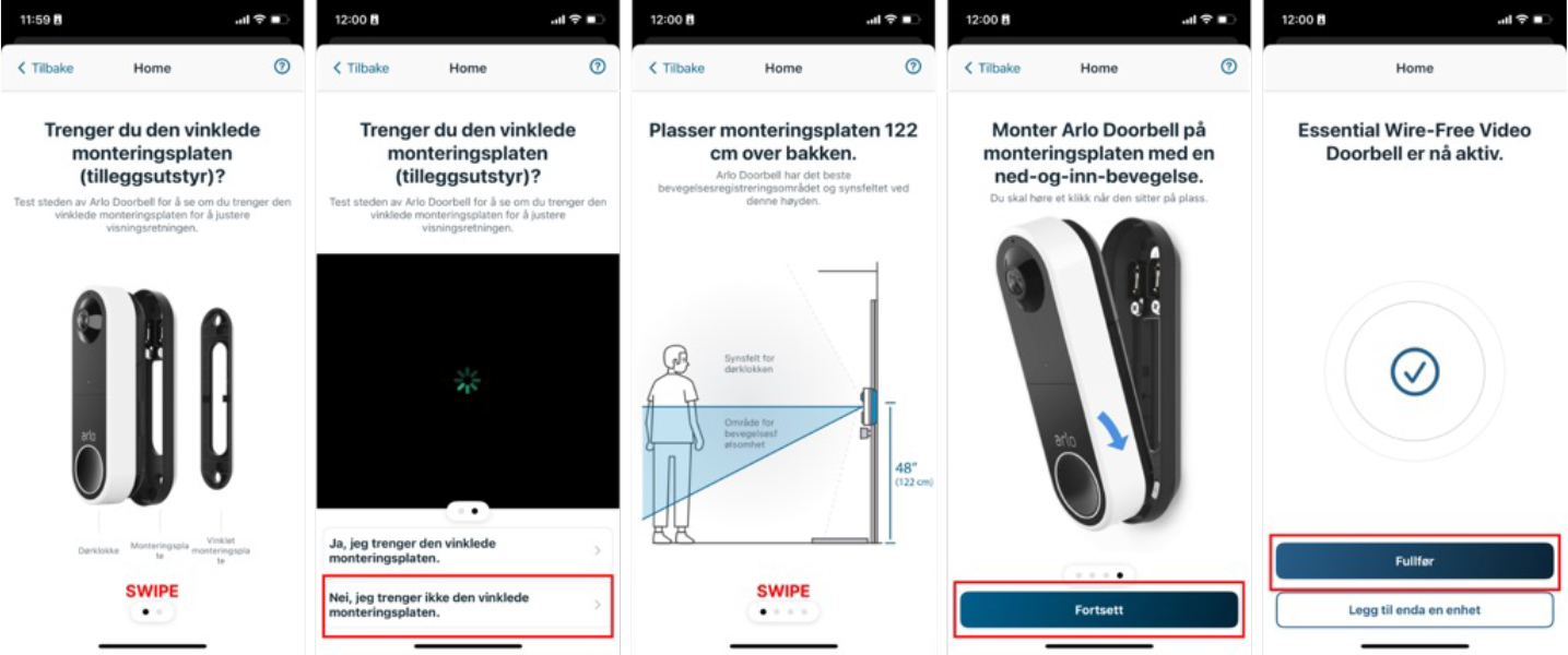 Følg disse stegene Følg disse stegene